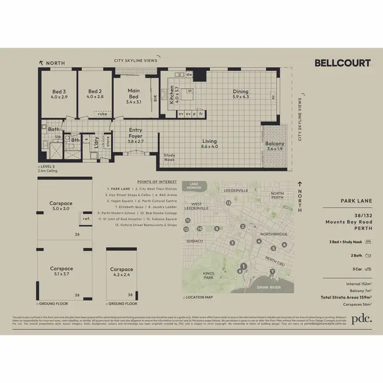 Floorplan of Homely apartment listing, 38/132 Mounts Bay Road, Perth WA 6000