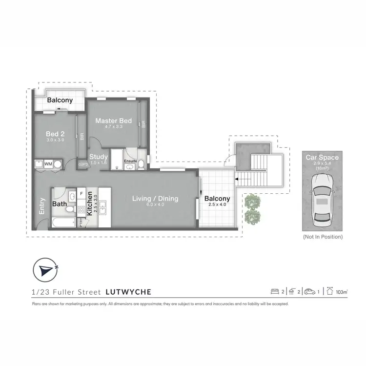 Floorplan of Homely apartment listing, 1/23 Fuller Street, Lutwyche QLD 4030