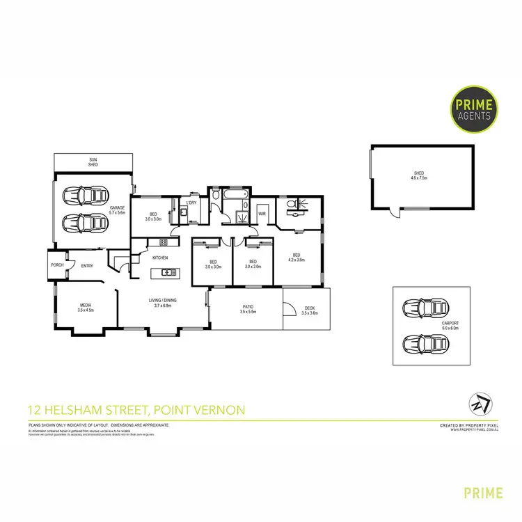 Floorplan of Homely house listing, 12 Helsham Street, Point Vernon QLD 4655