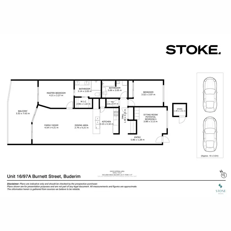 Floorplan of Homely unit listing, 16/97a Burnett Street, Buderim QLD 4556