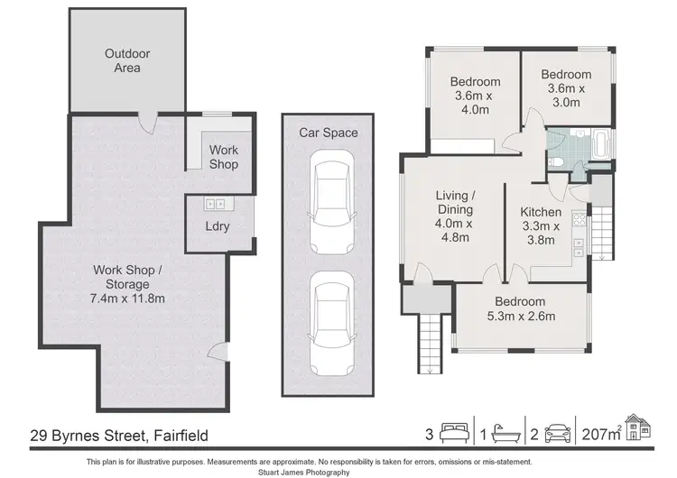 Floorplan of Homely house listing, 29 Byrnes Street, Fairfield QLD 4103