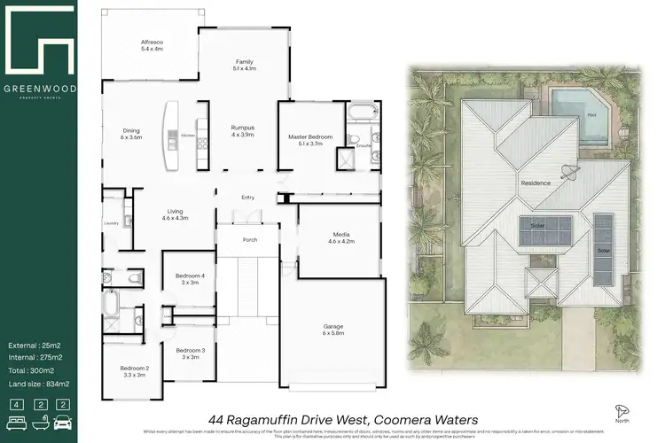 Floorplan of Homely house listing, 44 Ragamuffin Drive, Coomera Waters QLD 4209