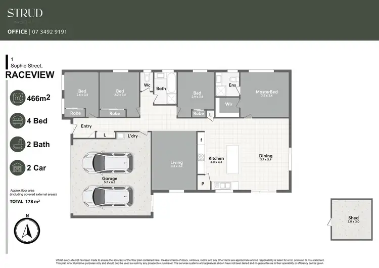 Floorplan of Homely house listing, 1 Sophie Street, Raceview QLD 4305