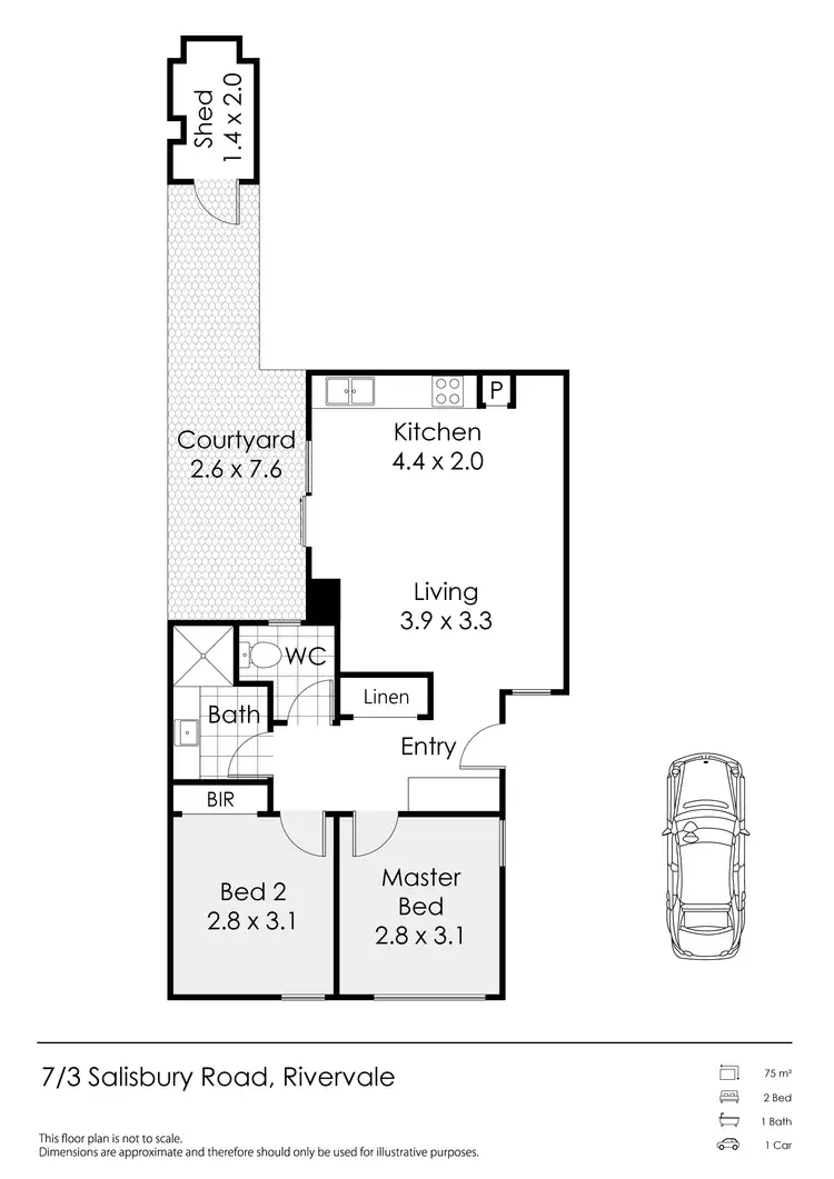 Floorplan of Homely house listing, 7/3 Salisbury Road, Rivervale WA 6103