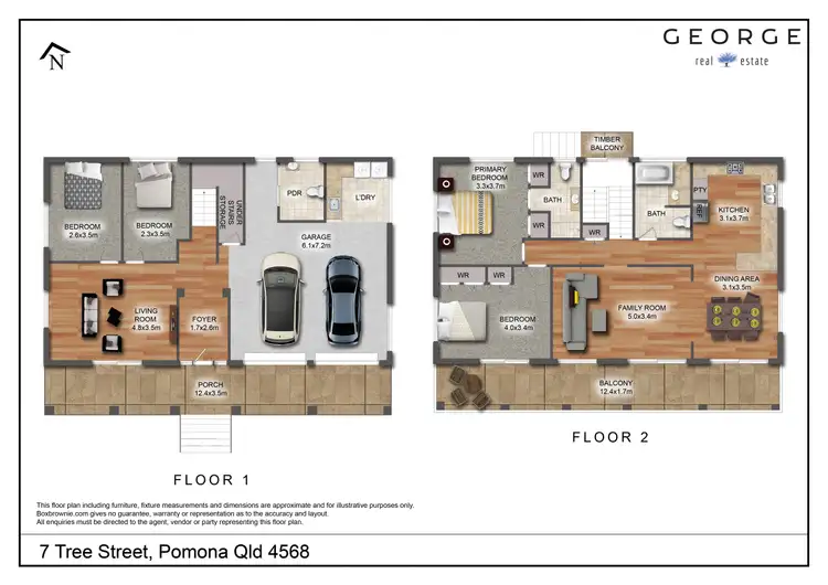 Floorplan of Homely house listing, 7 Tree Street, Pomona QLD 4568
