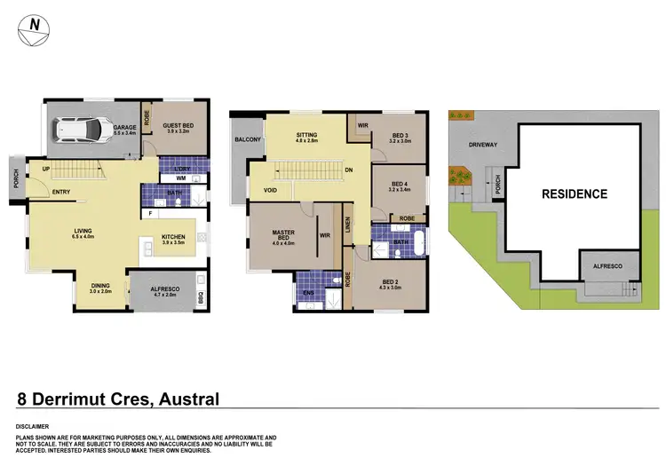 Floorplan of Homely house listing, 8 Derrimut Cr, Austral NSW 2179