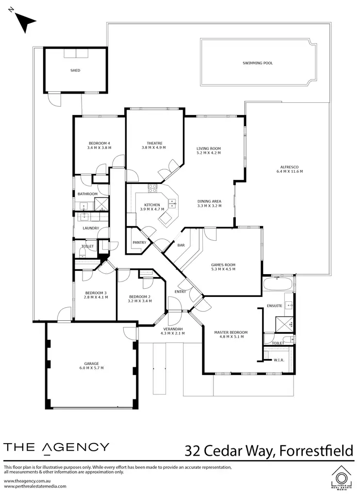 Floorplan of Homely house listing, 32 Cedar Way, Forrestfield WA 6058