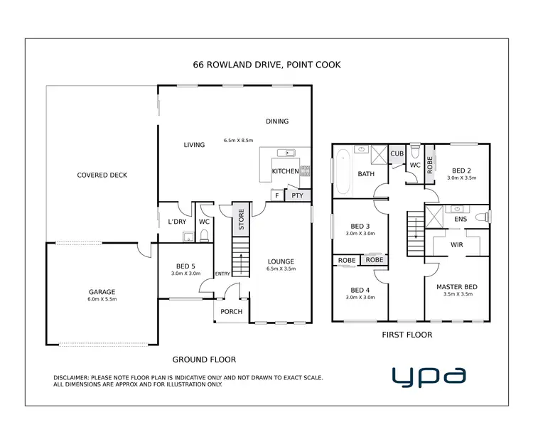 Floorplan of Homely house listing, 66 Rowland Drive, Point Cook VIC 3030