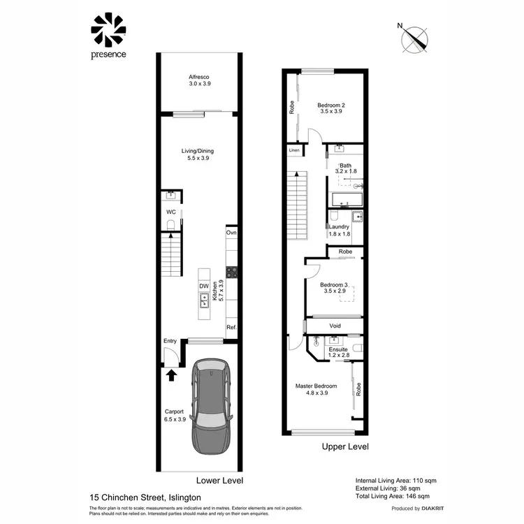 Floorplan of Homely townhouse listing, 15 Chinchen Street, Islington NSW 2296