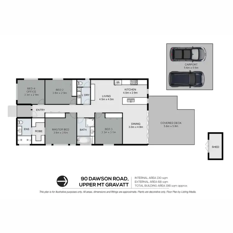 Floorplan of Homely house listing, 90 Dawson Road, Upper Mount Gravatt QLD 4122