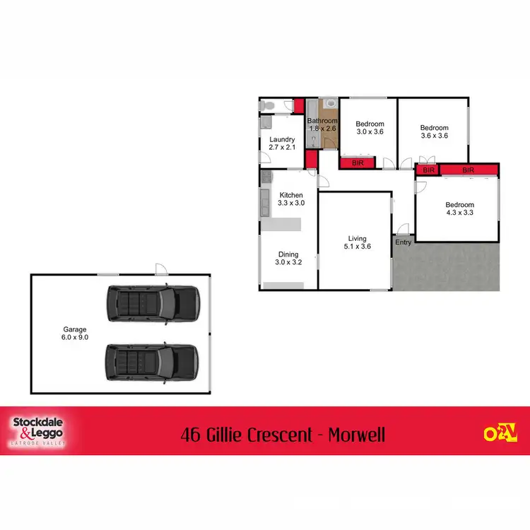 Floorplan of Homely house listing, 46 Gillie Crescent, Morwell VIC 3840