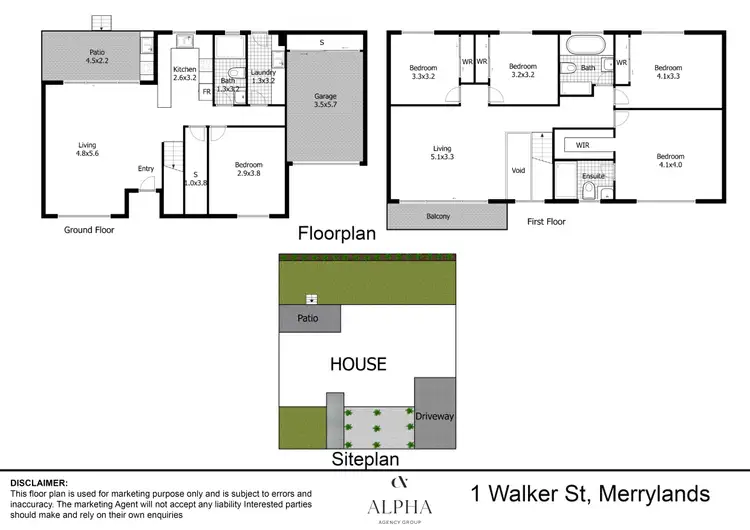 Floorplan of Homely house listing, 1C Walker Street, Merrylands NSW 2160