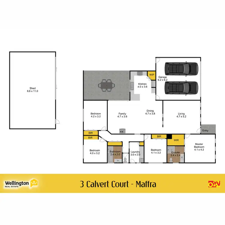 Floorplan of Homely house listing, 3 Calvert Court, Maffra VIC 3860