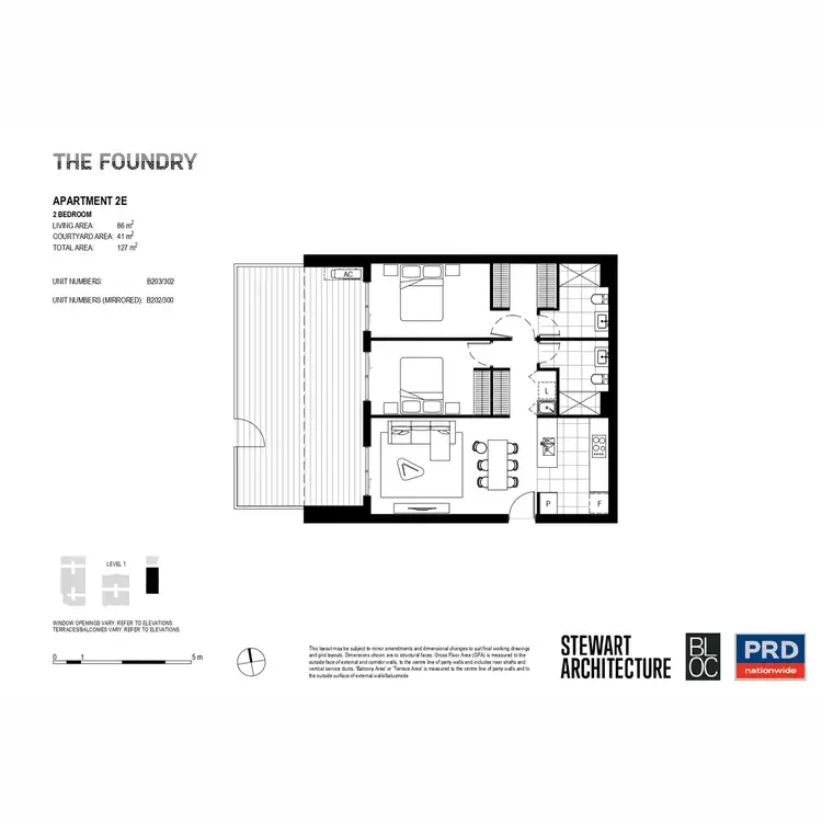 Floorplan of Homely apartment listing, B203/302 Brunker Road, Adamstown NSW 2289
