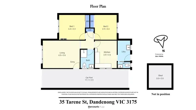 Floorplan of Homely unit listing, 2/35 Tarene Street, Dandenong VIC 3175