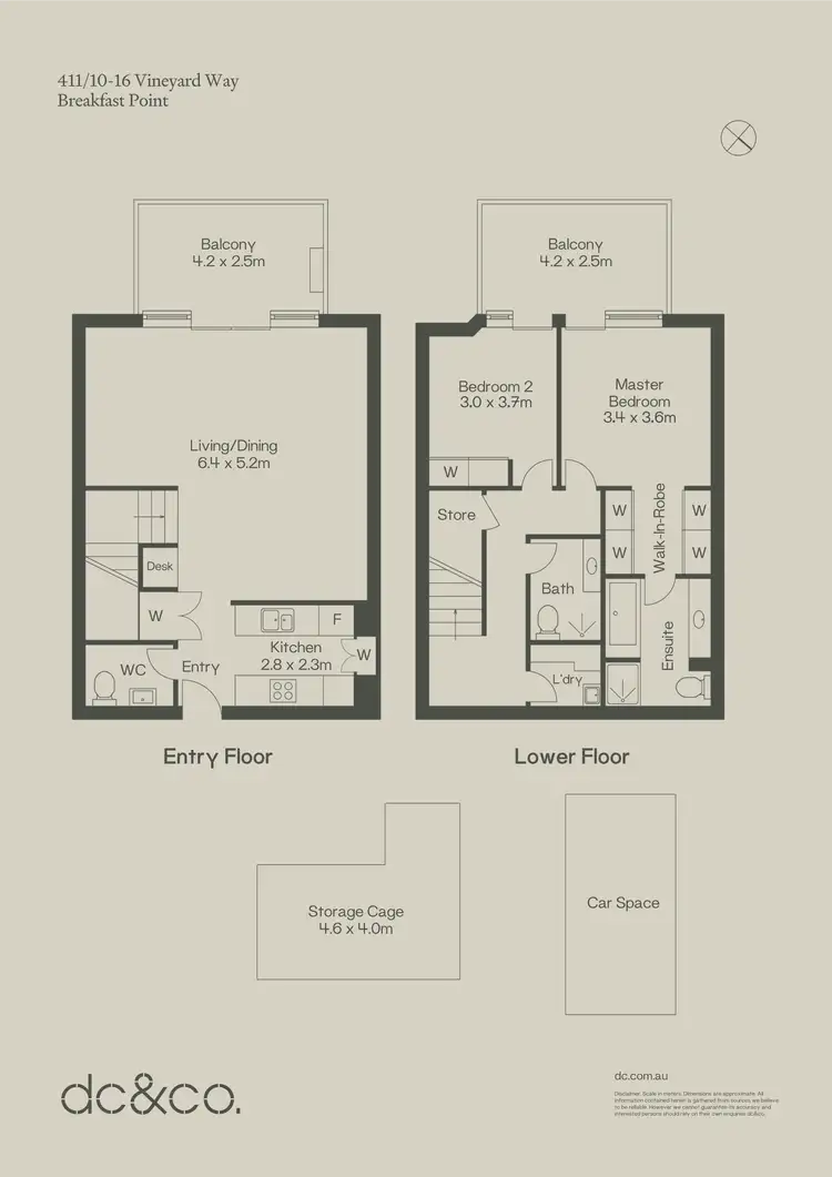 Floorplan of Homely apartment listing, 411/10-16 Vineyard Way, Breakfast Point NSW 2137