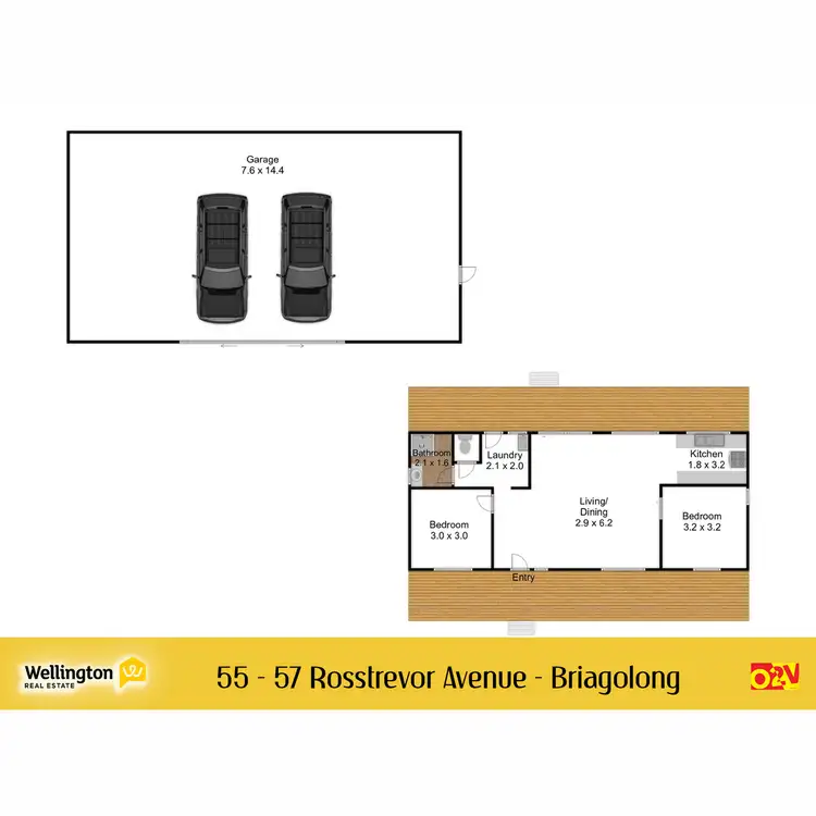 Floorplan of Homely house listing, 55-57 Rosstrevor Avenue, Briagolong VIC 3860