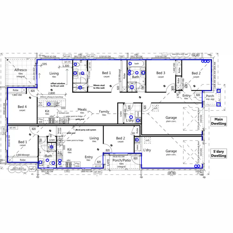 Floorplan of Homely house listing, 1&2/4 Eileen Court, Logan Reserve QLD 4133