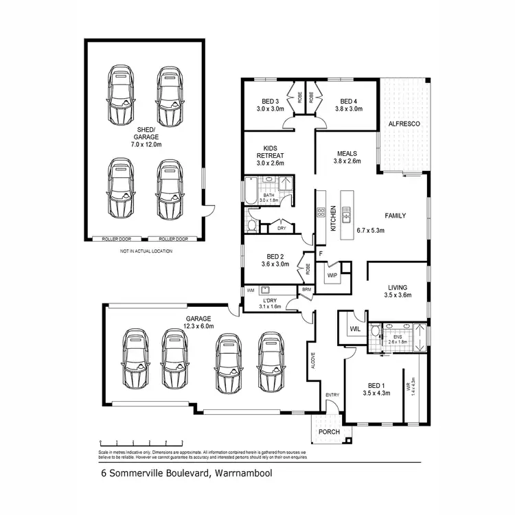 Floorplan of Homely house listing, 6 Sommerville Boulevard, Warrnambool VIC 3280