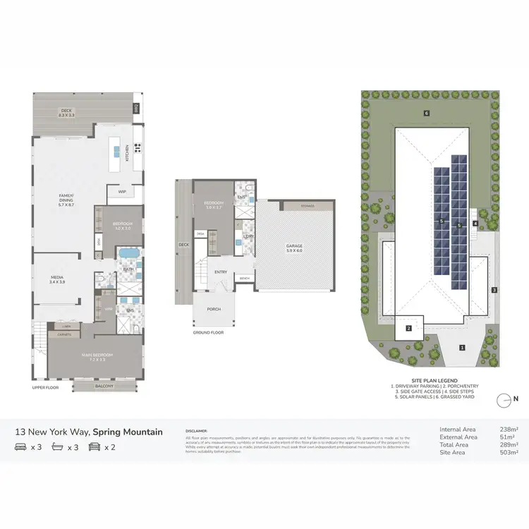 Floorplan of Homely house listing, 13 New York Way, Spring Mountain QLD 4300