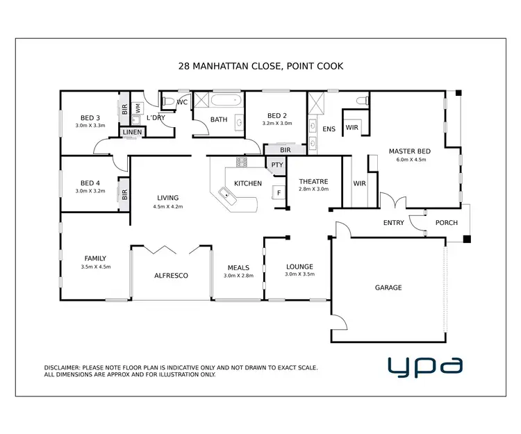 Floorplan of Homely house listing, 28 Manhattan Close, Point Cook VIC 3030