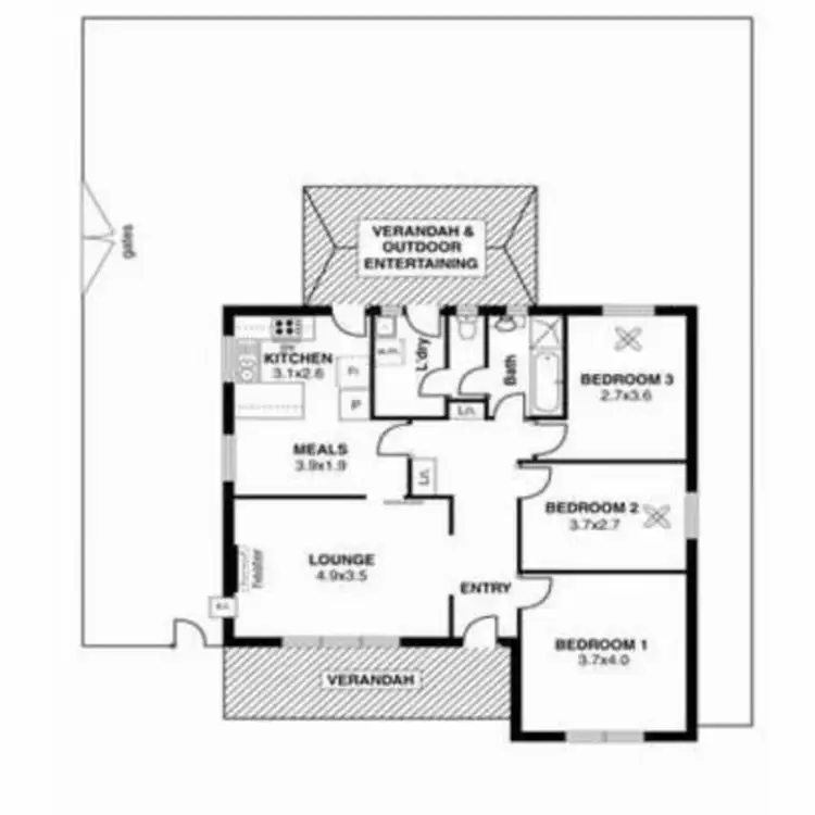 Floorplan of Homely house listing, 3 Selkirk Avenue, Clearview SA 5085