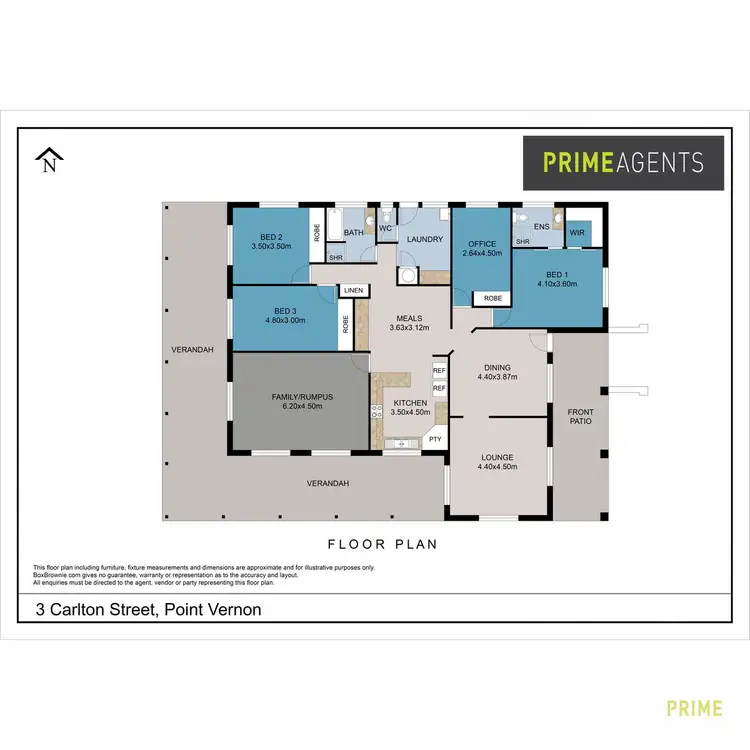 Floorplan of Homely house listing, 3 Carlton Street, Point Vernon QLD 4655