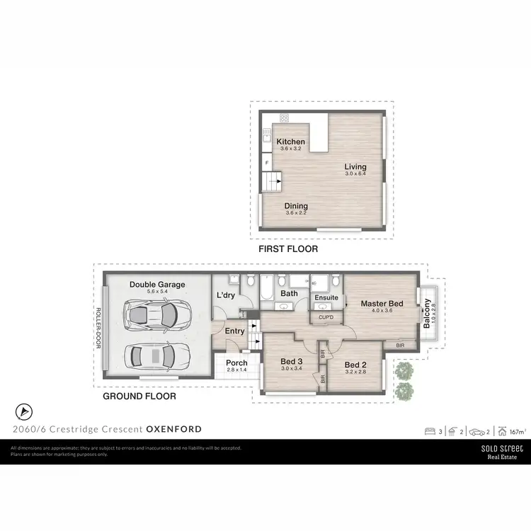 Floorplan of Homely townhouse listing, 2060/6 Crestridge Crescent, Oxenford QLD 4210