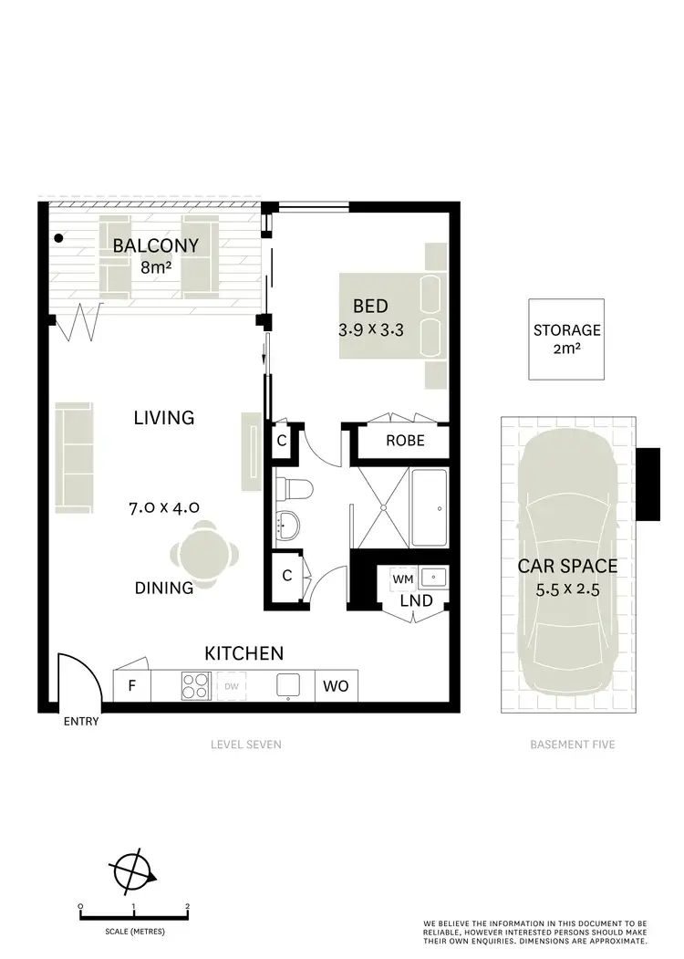 Floorplan of Homely apartment listing, 703/3 Sterling Circuit, Camperdown NSW 2050