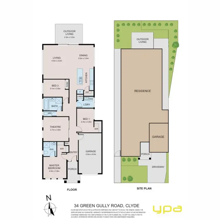 Floorplan of Homely house listing, 34 Green Gully Road, Clyde VIC 3978