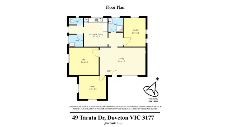 Floorplan of Homely house listing, 49 Tarata Drive, Doveton VIC 3177