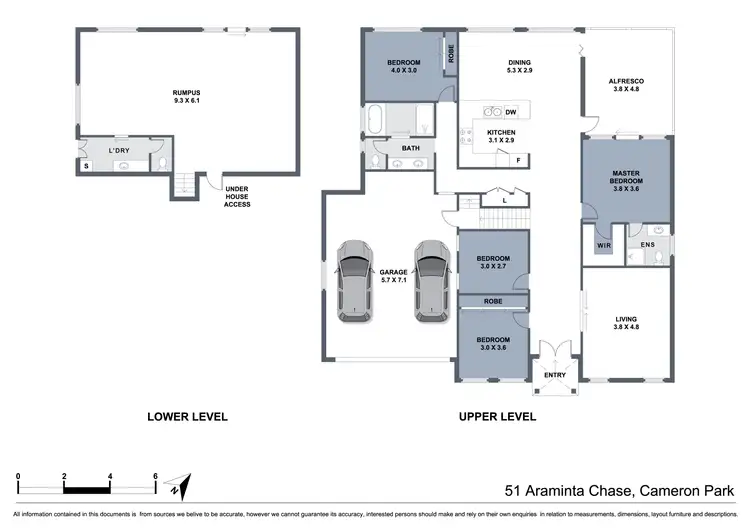 Floorplan of Homely house listing, 51 Araminta Chase, Cameron Park NSW 2285