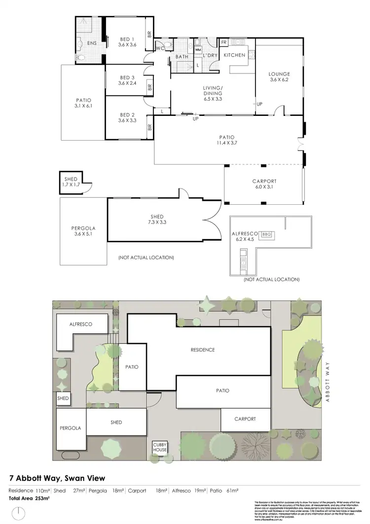Floorplan of Homely house listing, 7 Abbott Way, Swan View WA 6056