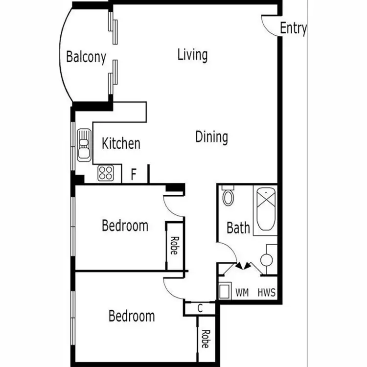 Floorplan of Homely apartment listing, 167/538 Little Lonsdale Street, Melbourne VIC 3000