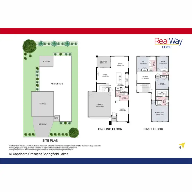 Floorplan of Homely house listing, 16 Capricorn Crescent, Springfield Lakes QLD 4300