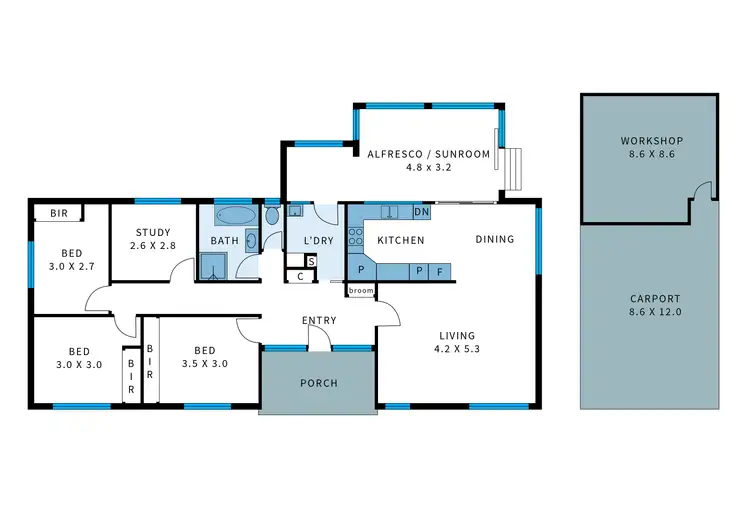 Floorplan of Homely house listing, 101 Traralgon - Maffra Road, Traralgon VIC 3844