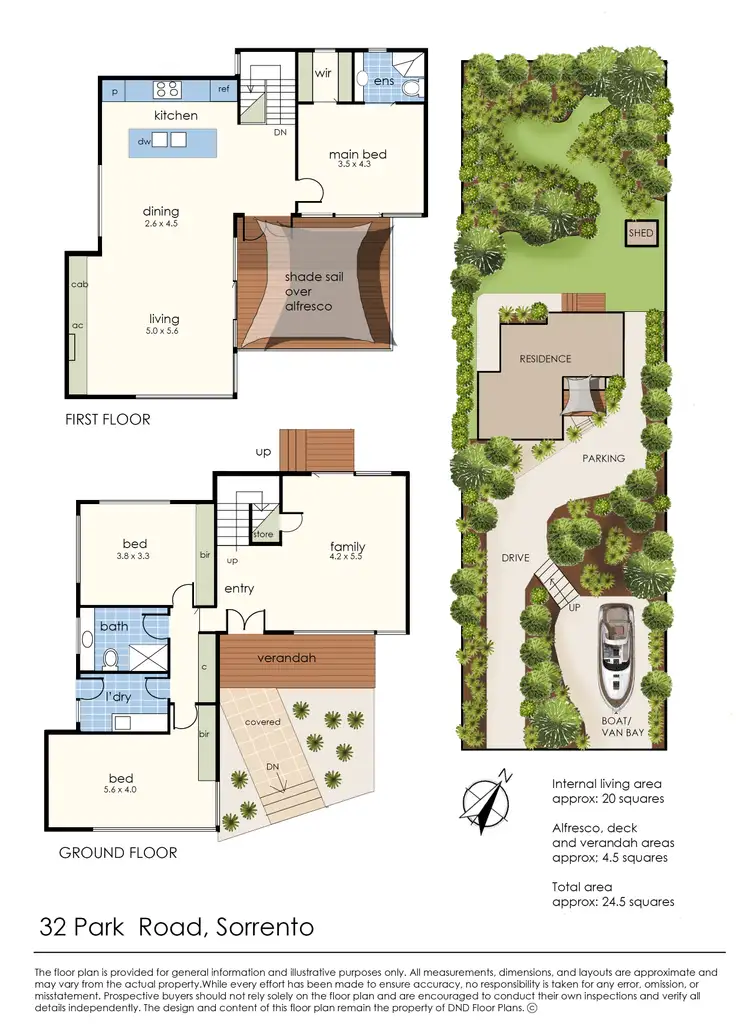 Floorplan of Homely house listing, 32 Park Road, Sorrento VIC 3943