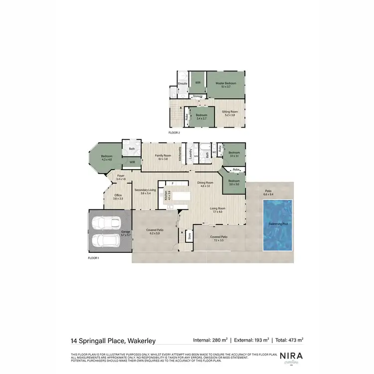 Floorplan of Homely house listing, 14 Springall Place, Wakerley QLD 4154