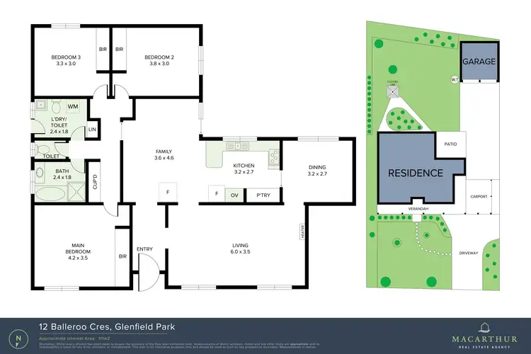 Floorplan of Homely house listing, 12 Balleroo Crescent, Glenfield Park NSW 2650