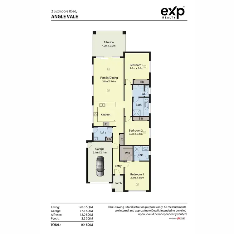 Floorplan of Homely house listing, 3 Luxmoore Road, Angle Vale SA 5117