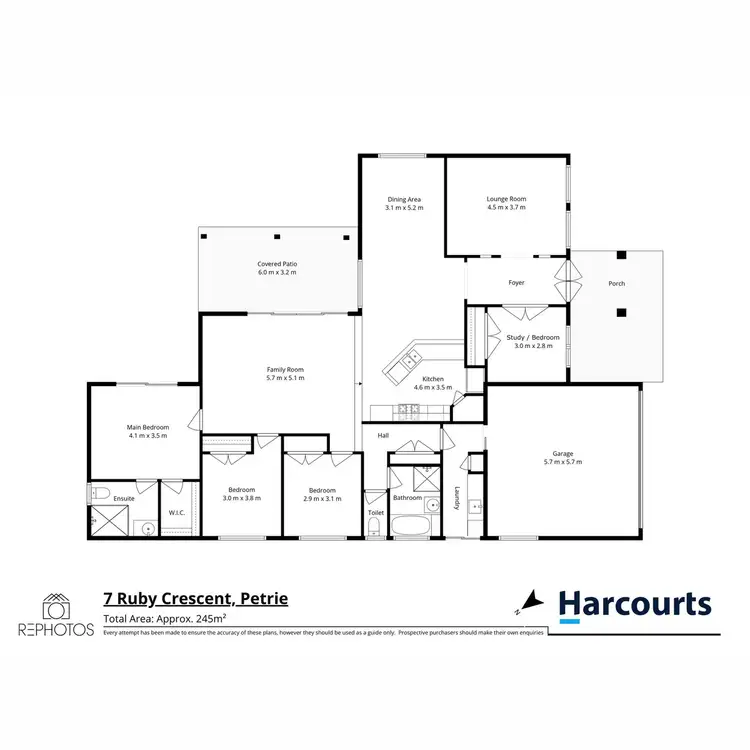 Floorplan of Homely house listing, 7 Ruby Crescent, Petrie QLD 4502