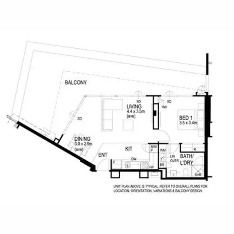 Floorplan of Homely apartment listing, 62/280 Lord Street, Perth WA 6000