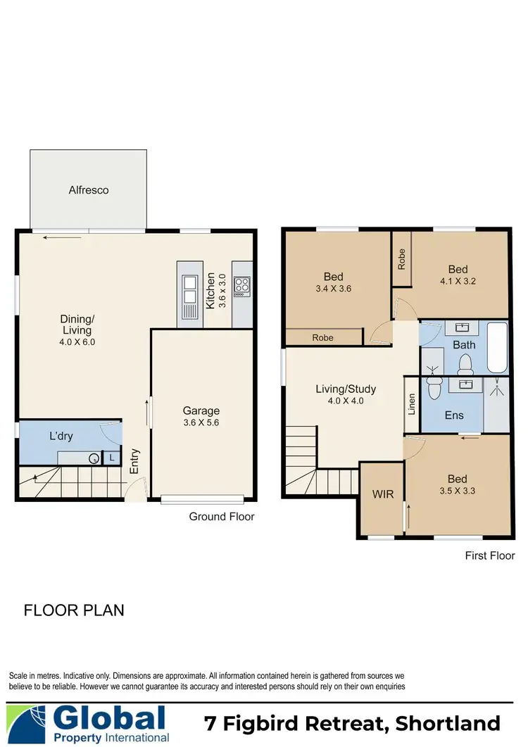 Floorplan of Homely townhouse listing, 7 Figbird Retreat, Shortland NSW 2307