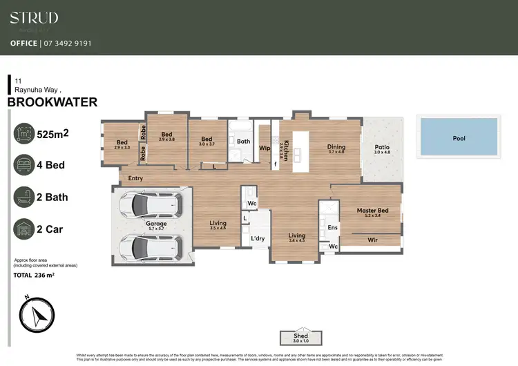 Floorplan of Homely house listing, 11 Raynuha Way, Brookwater QLD 4300