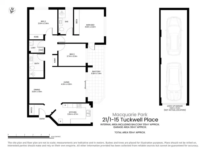 Floorplan of Homely unit listing, 21/1-15 Tuckwell Place, Macquarie Park NSW 2113