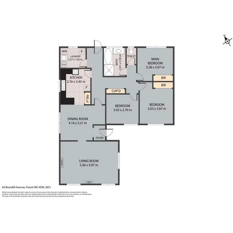 Floorplan of Homely house listing, 65 Brunskill Avenue, Forest Hill NSW 2651