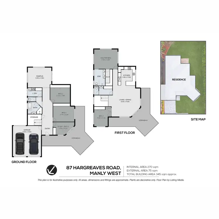 Floorplan of Homely house listing, 87 Hargreaves Road, Manly West QLD 4179