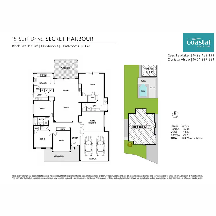 Floorplan of Homely house listing, 15 Surf Drive, Secret Harbour WA 6173