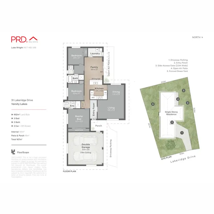 Floorplan of Homely house listing, 31 Lakeridge Drive, Varsity Lakes QLD 4227