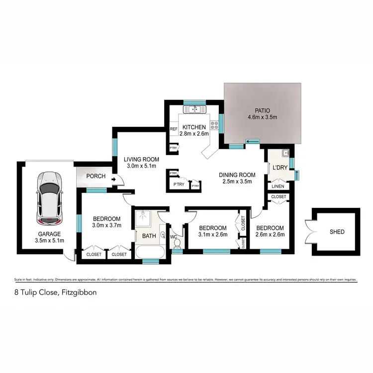 Floorplan of Homely house listing, 8 Tulip Close, Fitzgibbon QLD 4018